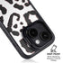 B&W Leopard iPhone 15 Kickstand Case